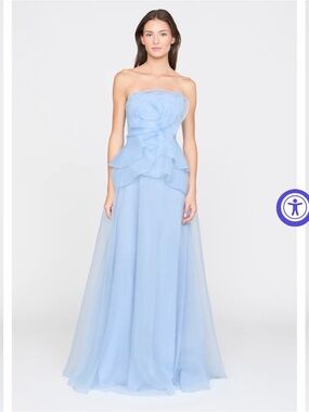 Theia Gilda Draped Rose Gown